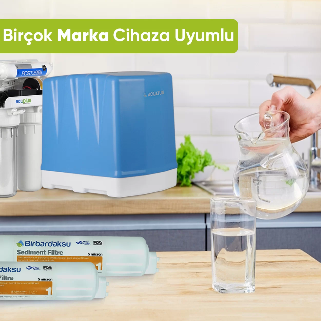 Her Markaya Uygun Su Arıtma Cihazı Filtresi